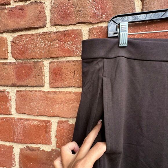 Eileen Fisher $218 Womens washable Flex Ponte Lantern Pants brown XL NEW - Picture 7 of 13